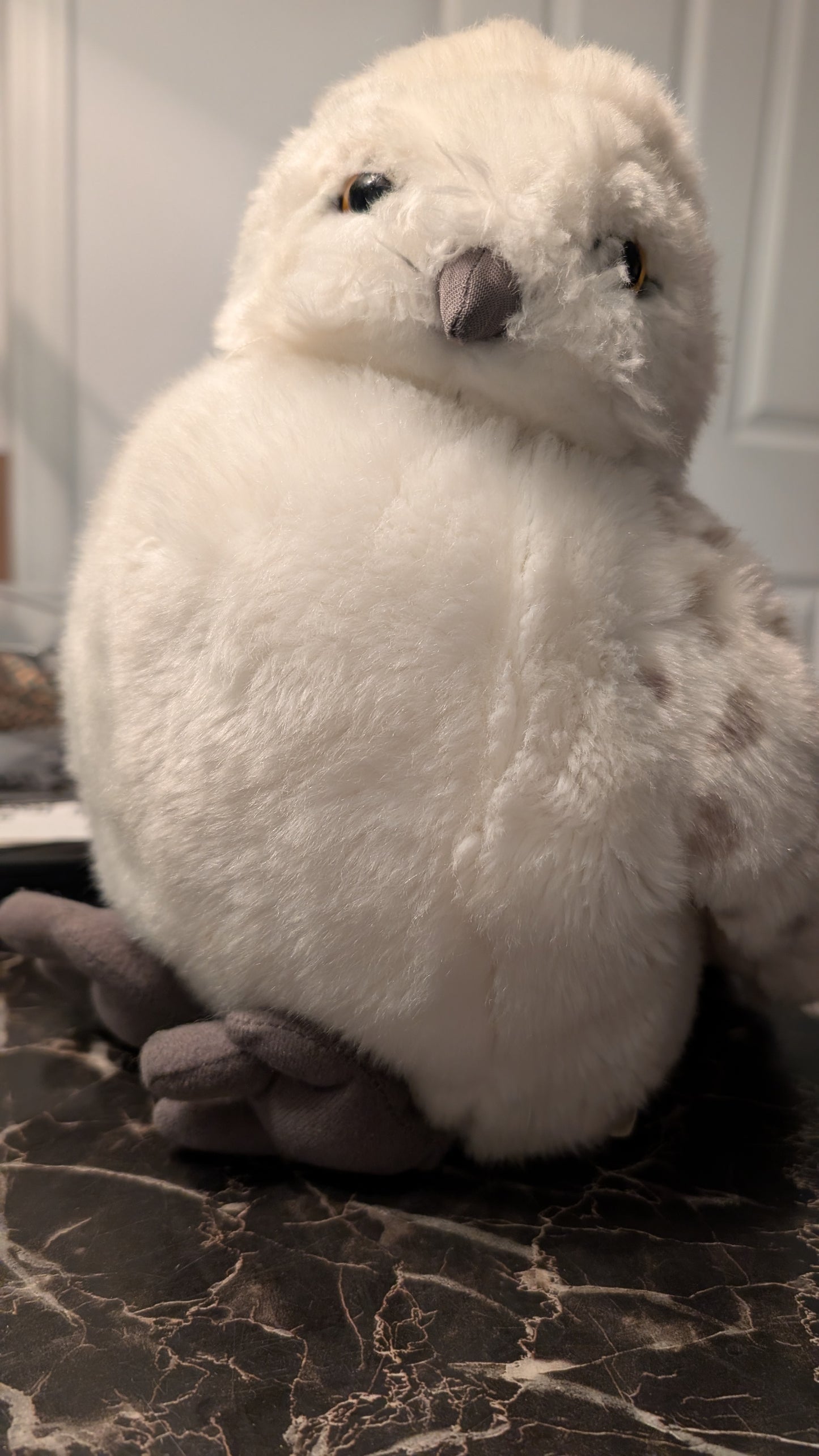 Harry Potter Exhibition Hedwig Owl 11" Plush Hand Puppet Rotating Head