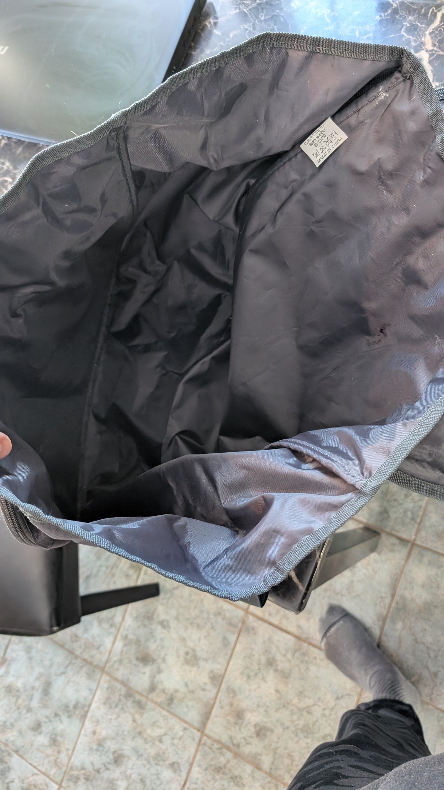 Vintage Tupperware Consultant Tote Duffle Shoulder Bag Organizer Black Logo