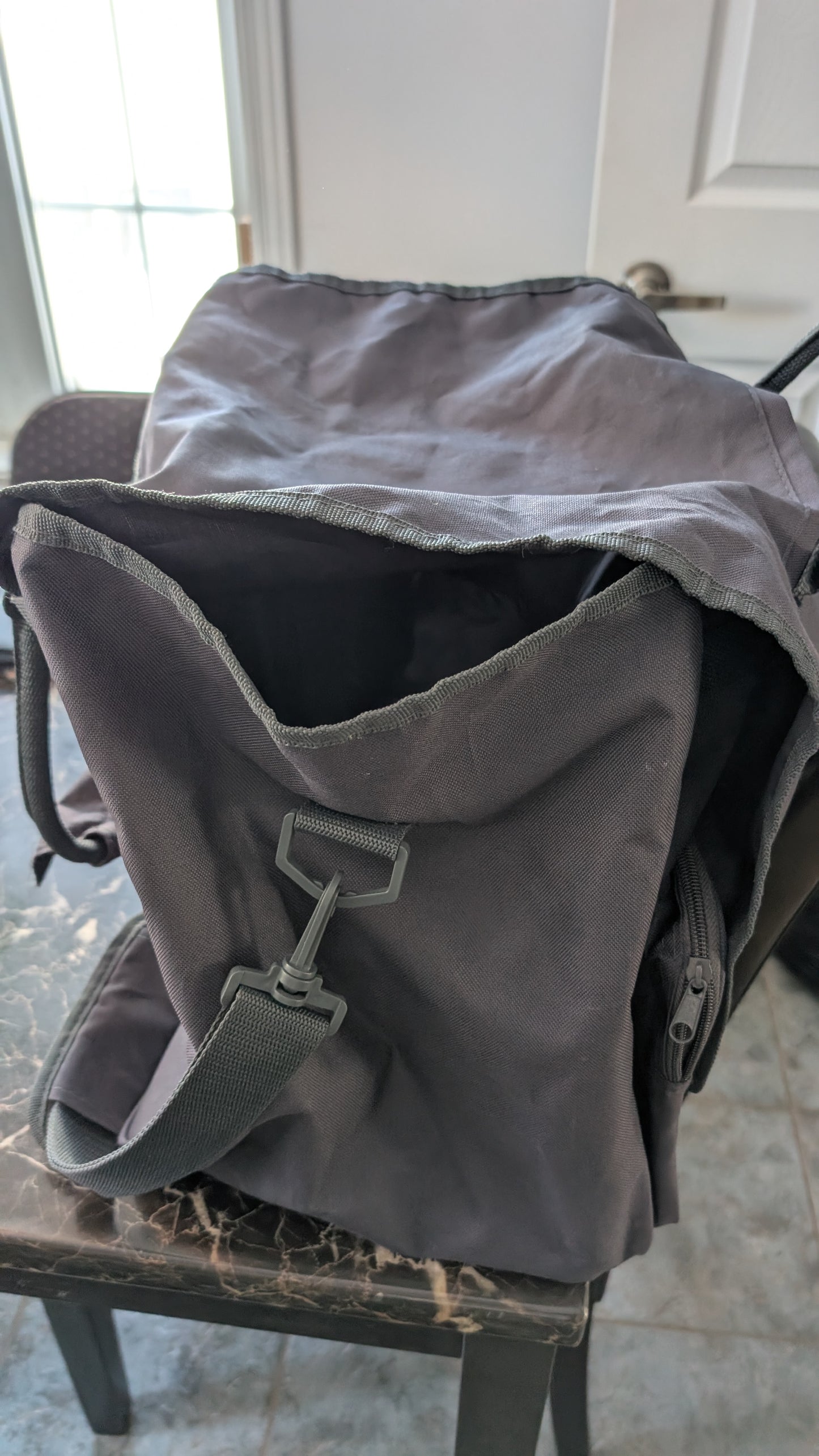 Vintage Tupperware Consultant Tote Duffle Shoulder Bag Organizer Black Logo