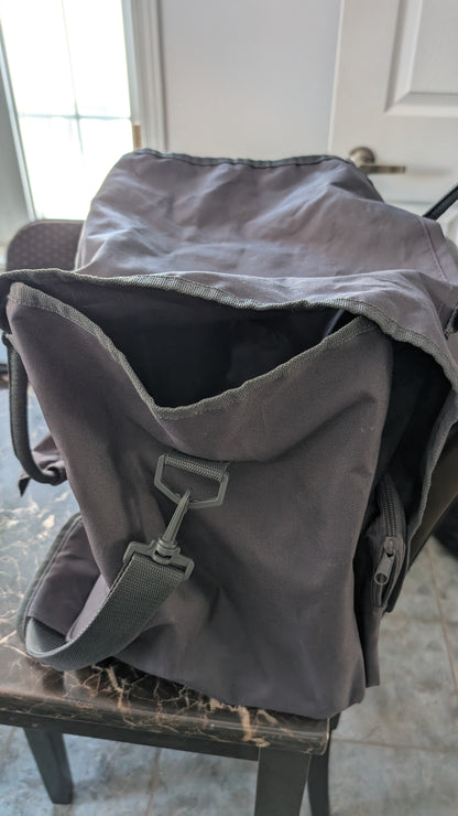 Vintage Tupperware Consultant Tote Duffle Shoulder Bag Organizer Black Logo