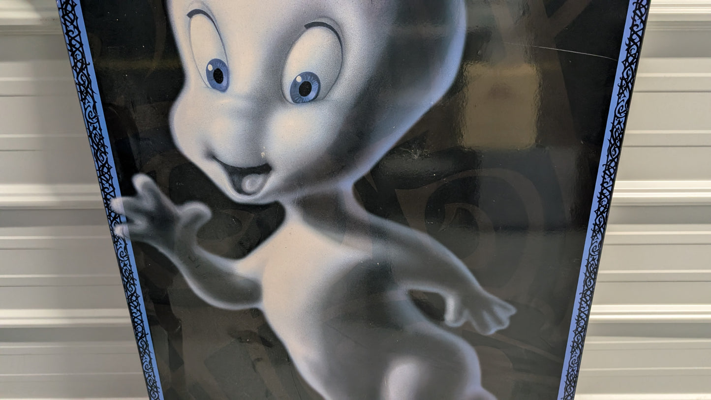 Vintage Casper The Friendly Ghost Wood Panel Wall Art Large Poster Size