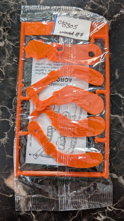 McDonald’s Acrobate 1987 Canada Happy Meal Toy NEW Sealed Uncut Sprue