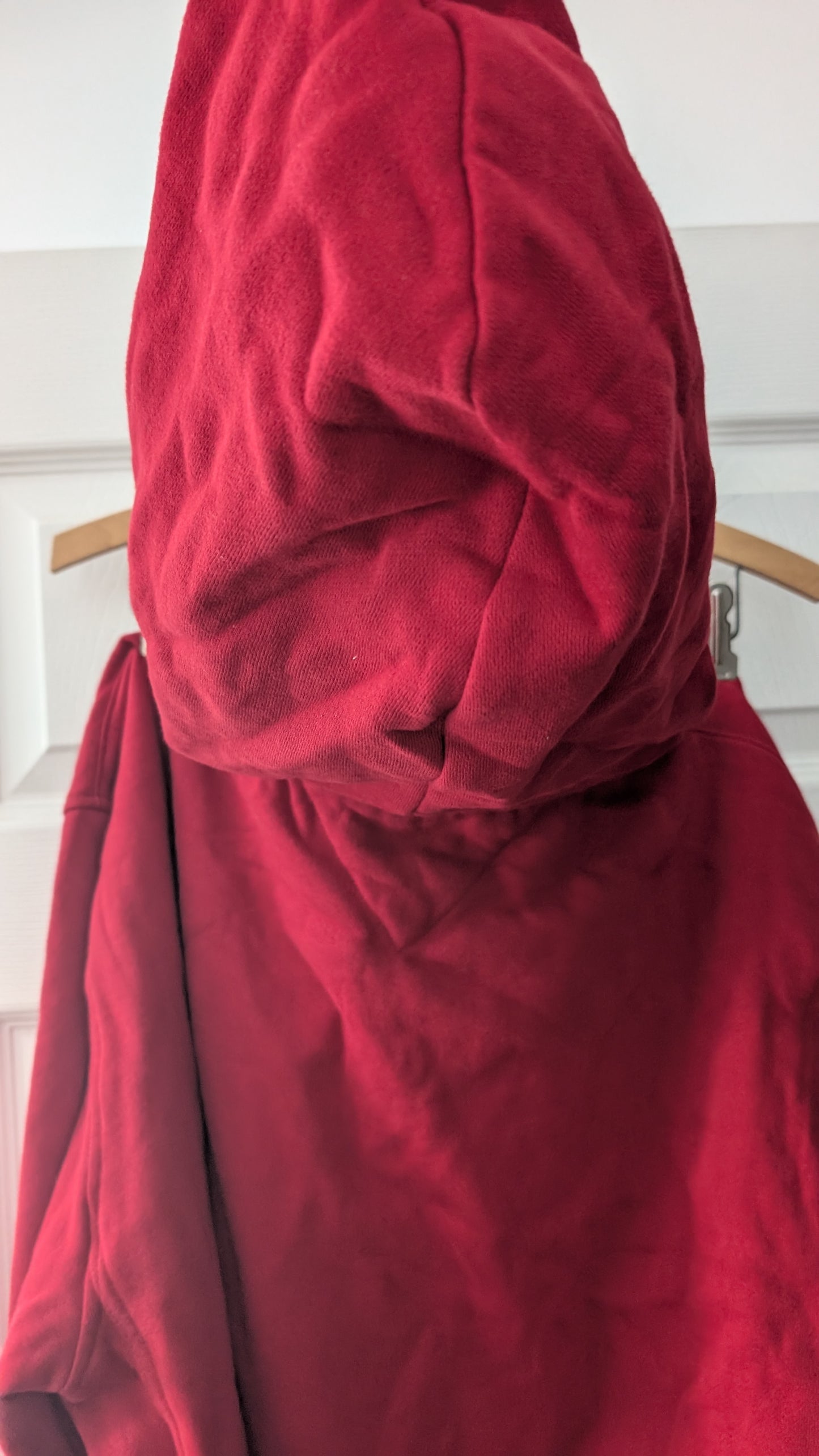 Tommy Hilfiger Men’s Full Zip Hoodie Red Fleece Lined Size XXL