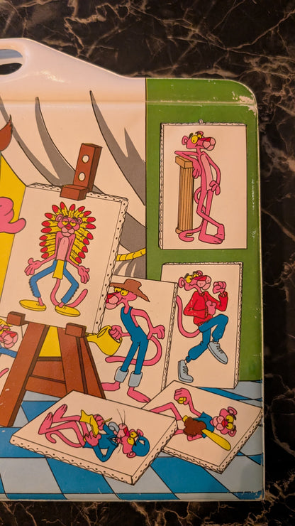 Vintage Kinder Surprise Pink Panther Carry Case 1989 Complete Set – Original Figures