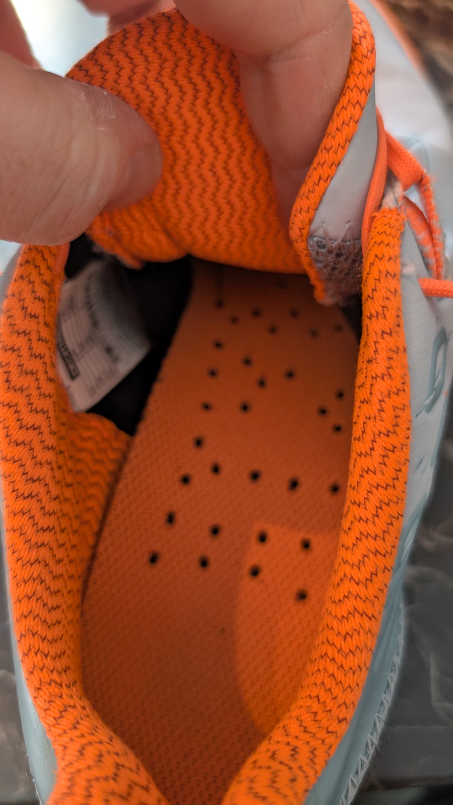 Decathlon Kipsta Indoor Soccer Shoes Futsal IC US 7 EU 40 Gray Orange