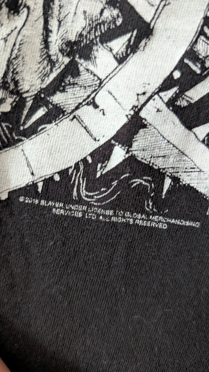 Slayer Skull Graphic T-Shirt Black Size Medium Official Licensed Metal Band Tee