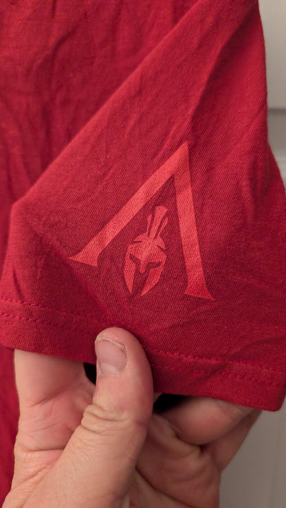 Ubisoft Quebec Assassin’s Creed Dev Team T-Shirt Red Abstergo Logo Anvil S