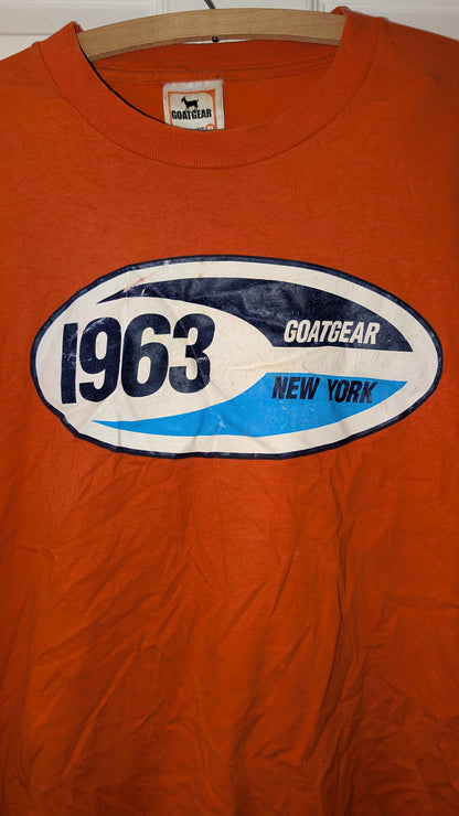 GOATGEAR 1963 New York T-Shirt Orange XL Earl Manigault Pro Series