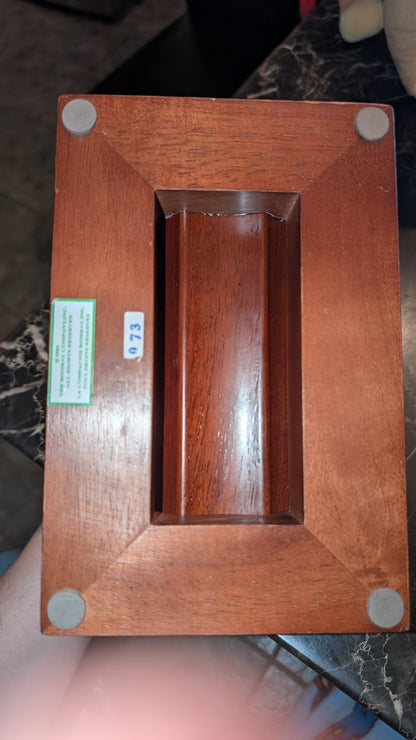 Vintage Solid Wood Keepsake / Jewelry Box – Bomray Company ©2003 – Felt Lined Interior
