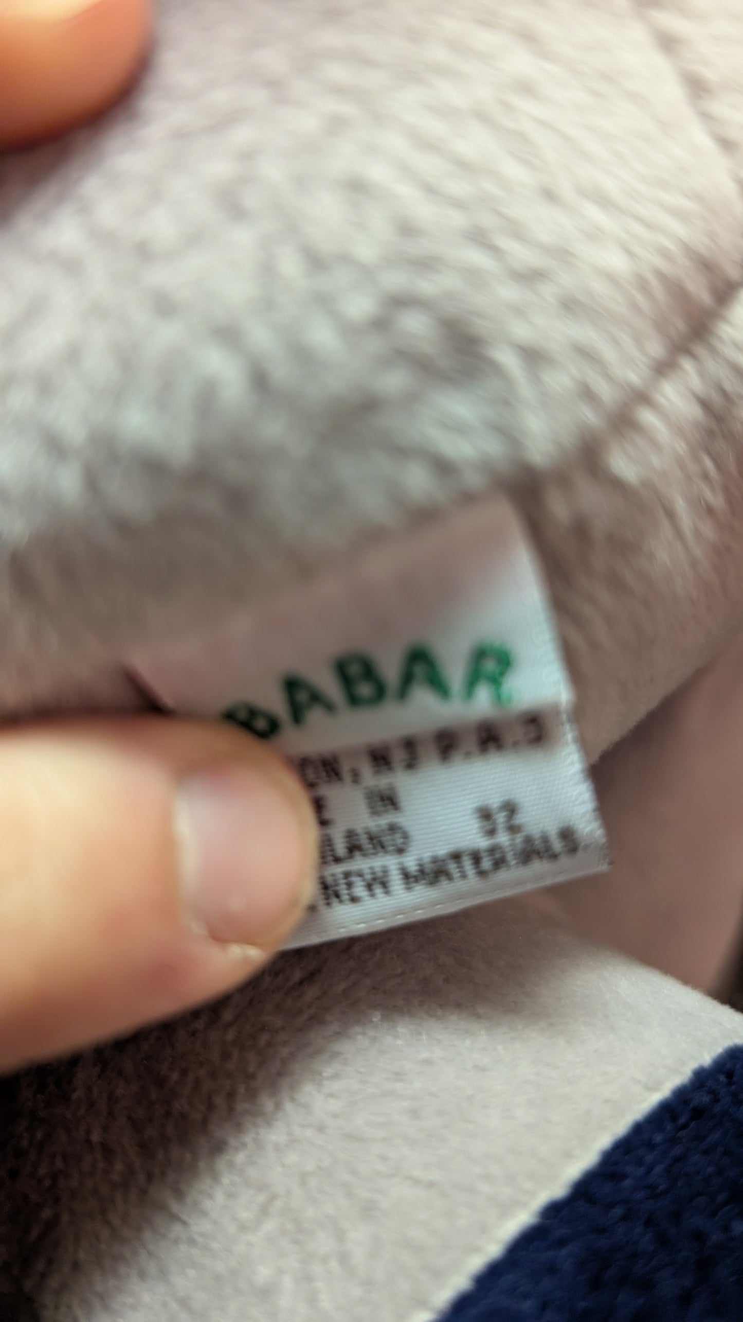 1989 Gund Babar Queen Celeste 16" Plush Sitting Stuffed Elephant Animal