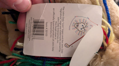 Vintage John Daly Winning Edge Designs Plush Lion Golf Club Driver Cover with tag