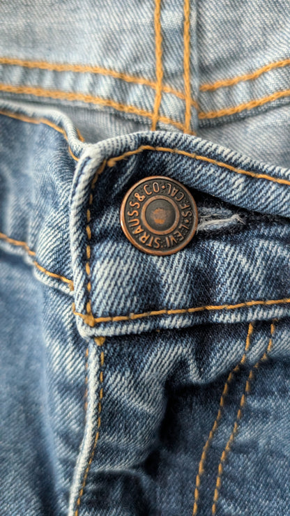 Levi’s 505 Regular Fit Jeans Men’s W36 L29 Blue Straight Leg Denim Zip Fly