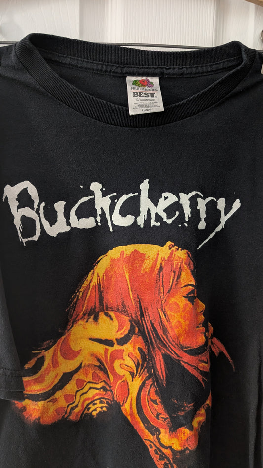 Vintage Buckcherry 1999 Tour T-Shirt Self Titled Debut Album Black Adult Large