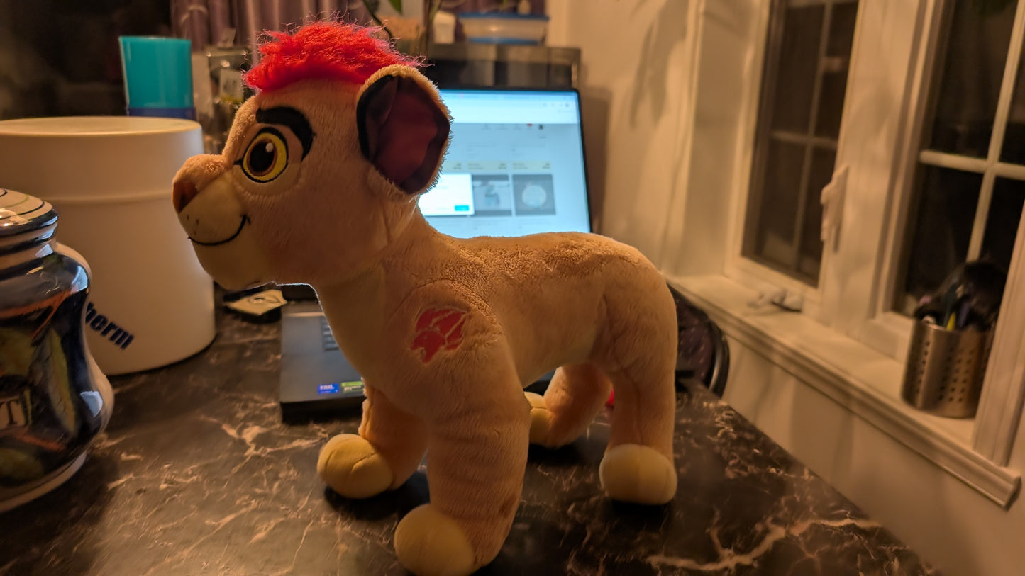 Disney Lion Guard Kion Plush Stuffed Animal Red Mane Simba Series 12” Toy