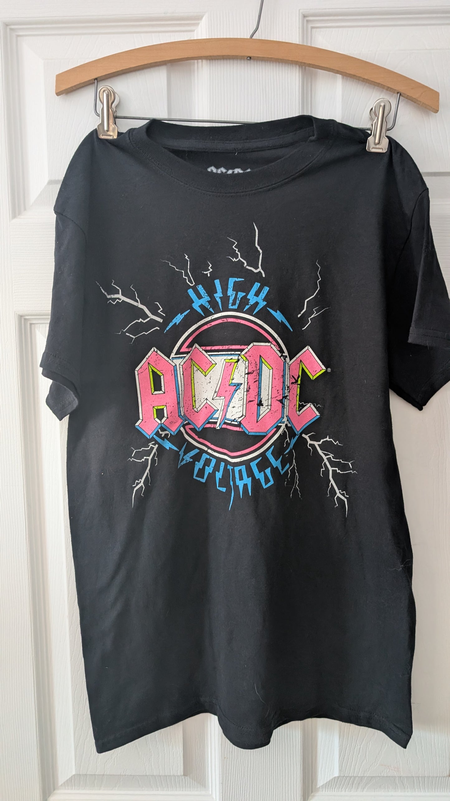 AC/DC High Voltage Graphic T-Shirt Black Size Small 2019 Licensed Band Tee