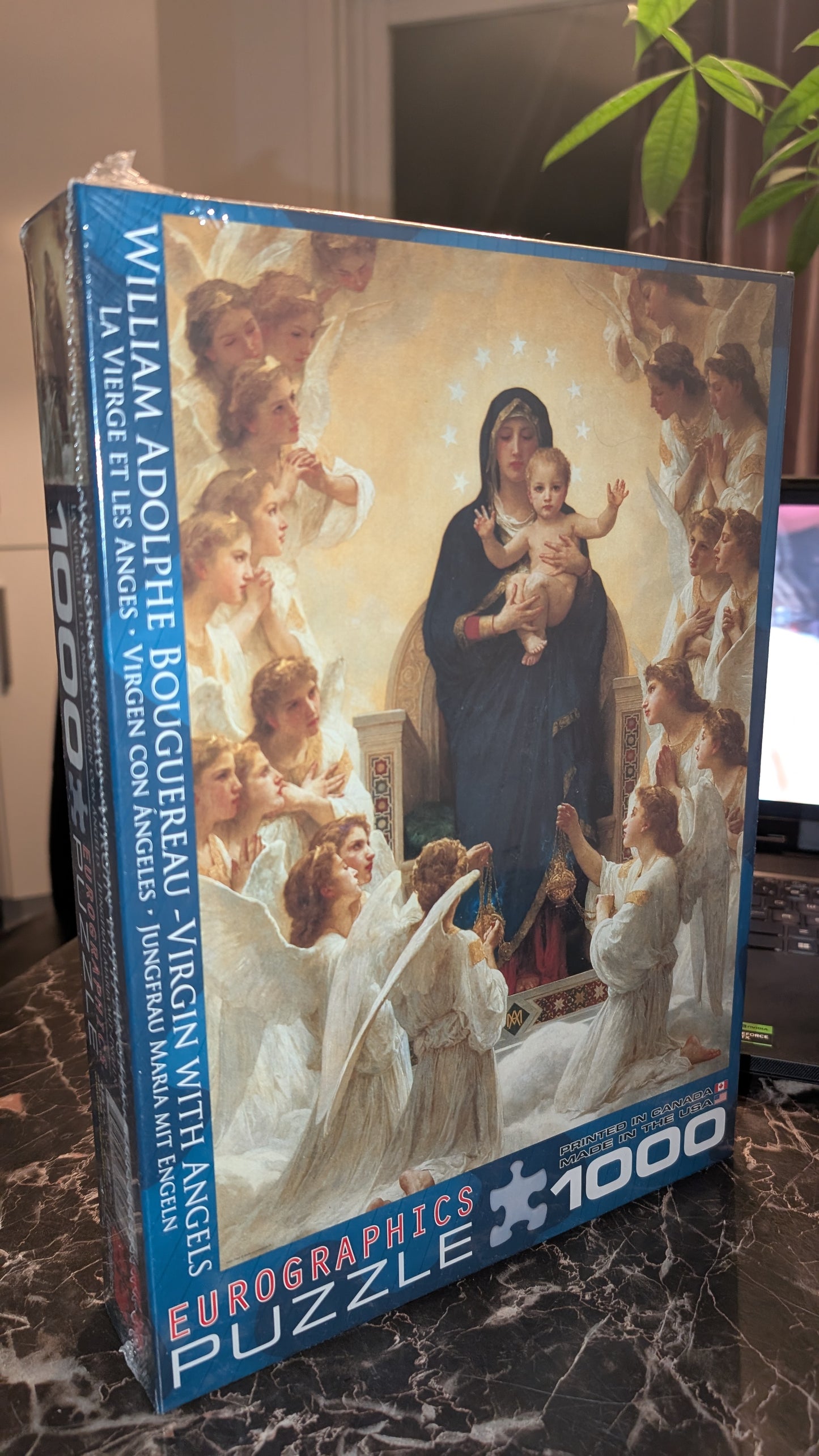 Mother And Child Puzzle Mary Eurographics 1000 Piece  Virgin With Angels New