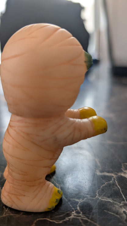 Vintage Loose Halloween Mummy Figure – Cartoony Monster Decoration Toy