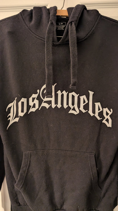 H&M Los Angeles Hoodie Black Bone Sleeve Graphic Size S/P