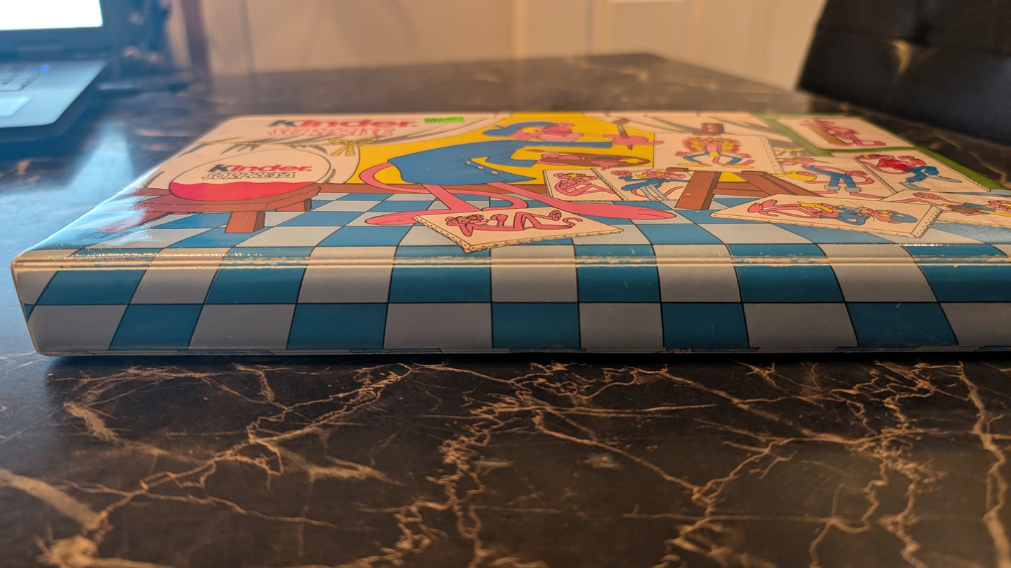 Vintage Kinder Surprise Pink Panther Carry Case 1989 Complete Set – Original Figures