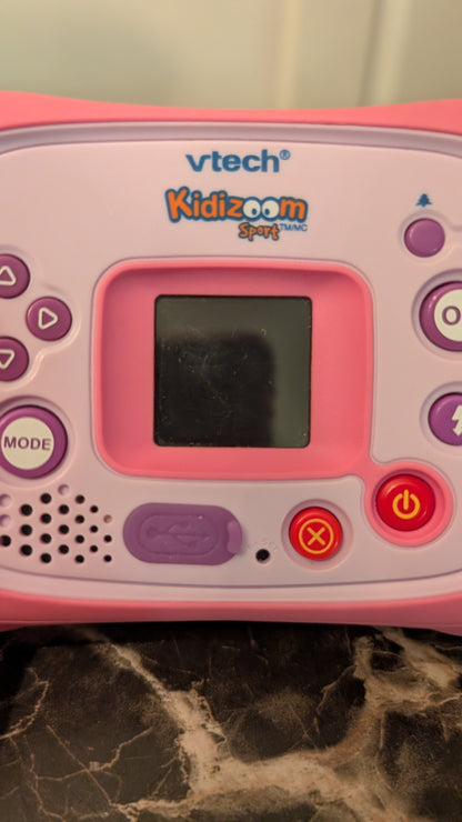 VTech Kidizoom Sport Pink Digital Camera for Kids w/ Manual & USB Cable