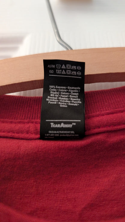 Ubisoft Quebec Assassin’s Creed Dev Team T-Shirt Red Abstergo Logo Anvil S