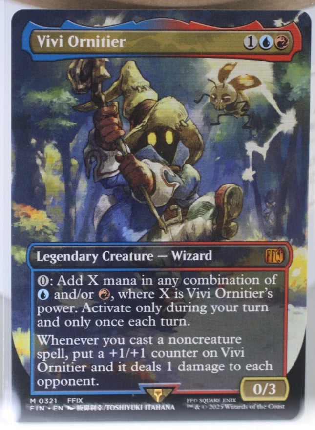 Vivi Ornitier #321 Borderless Final Fantasy MTG x1 Magic the gathering card NM