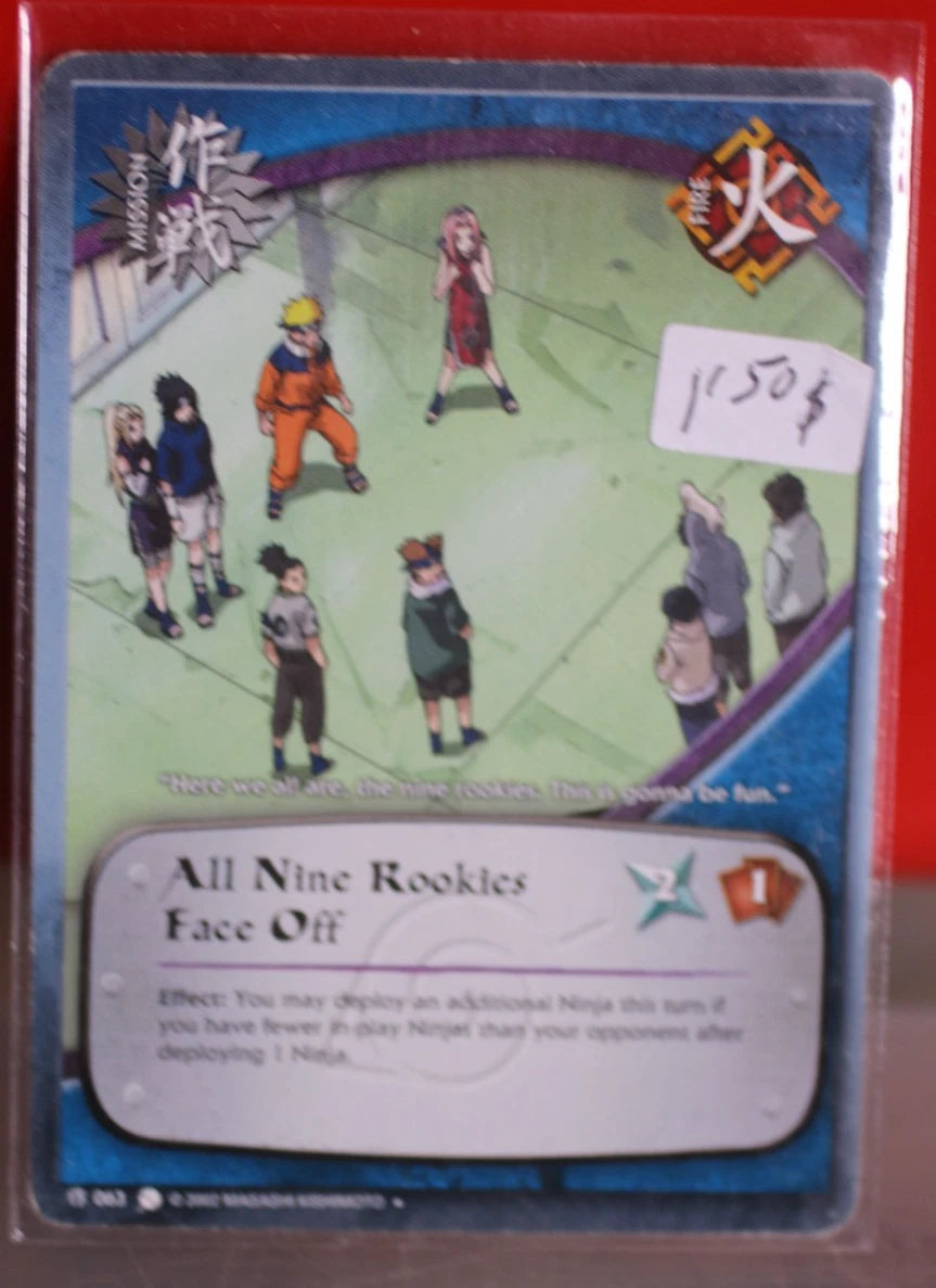 Lot de 9 cartes naruto