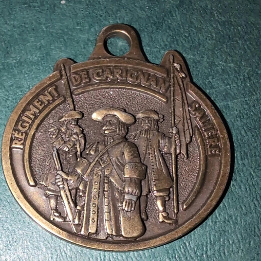 Vintage Regiment De Carignan Salière Medal Pendant Fête De La Nouvelle-France