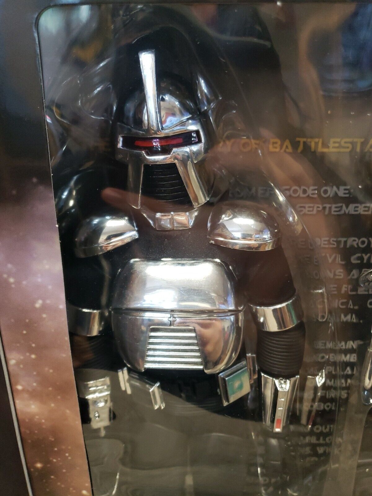 Silver Cylon Centurion 12 Inch Figure Battlestar Galactica Majestic Studios rare