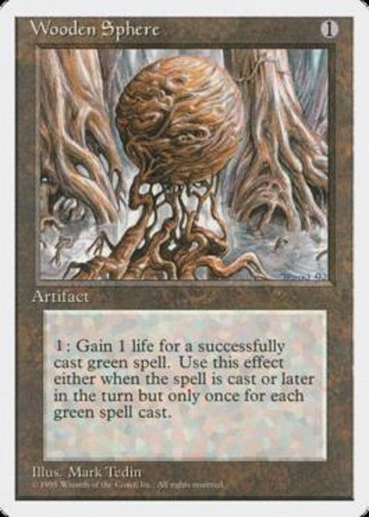 MTG Wooden Sphere Fourth Edition card MTG Magic the Gathering