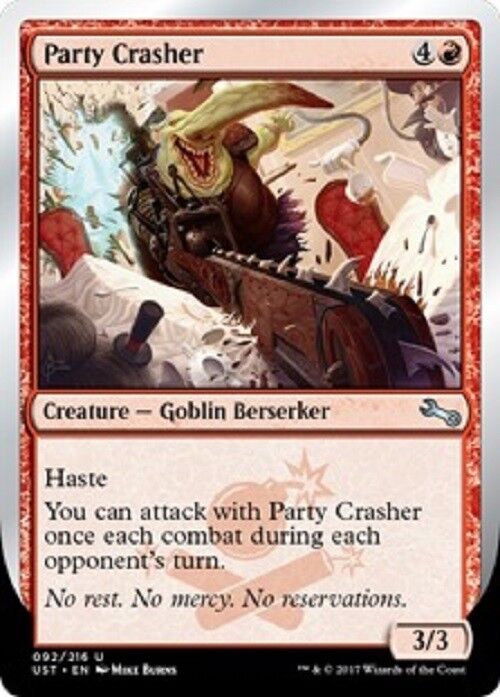 MTG MTG 2X Party Crasher NM Unstable cards Magic The Gathering