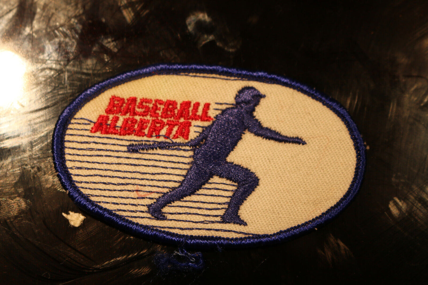 Shoulder Titles Patche Vintage Baeball Alberta Canada Patch