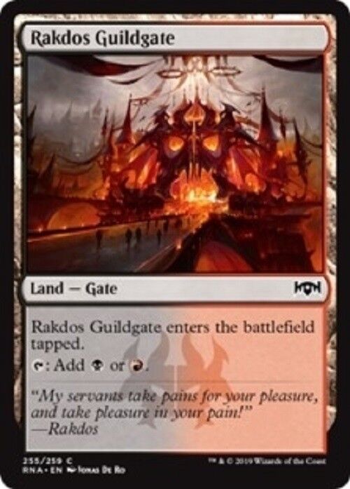 MTG 1x Rakdos Guildgate (255) FOIL Ravnica Allegiance Unplayed NM Card