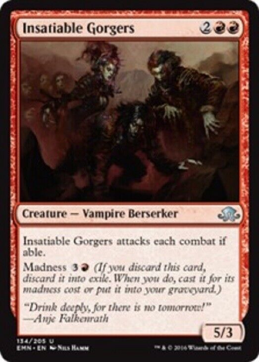 MTG MTG 1x  Insatiable Gorgers Eldritch Moon card Magic the Gathering