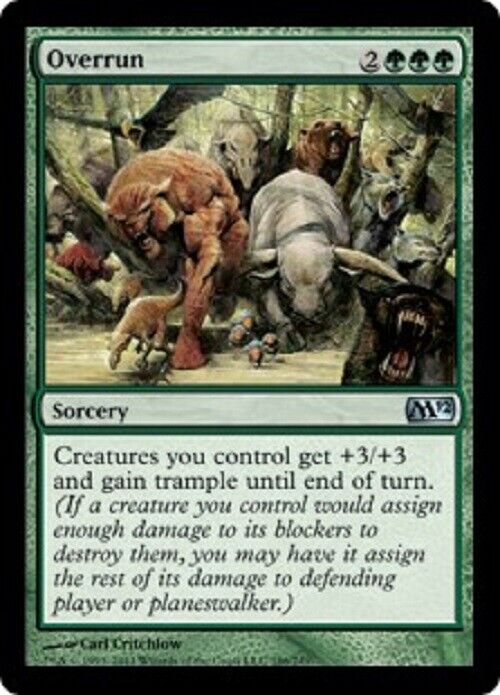 MTG Overrun M12 Magic 2012  MTG Magic the Gathering card