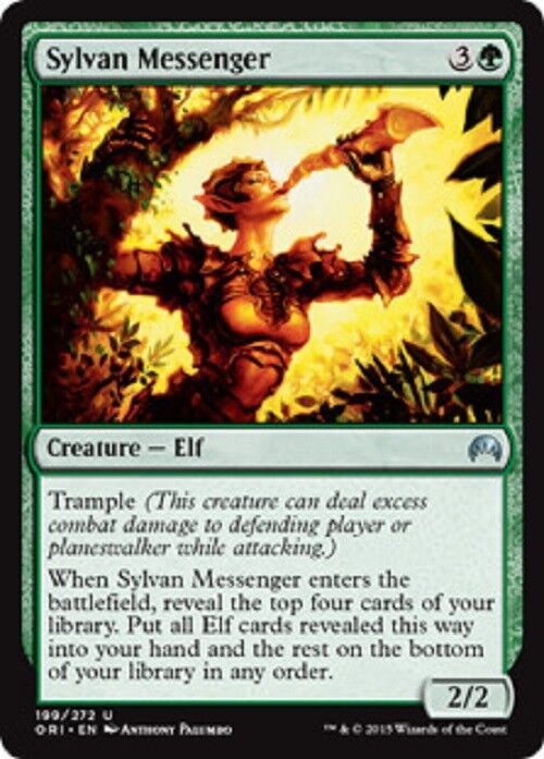 MTG MTG 1x Sylvan Messenger ORI Magic Origins Magic The Gathering card