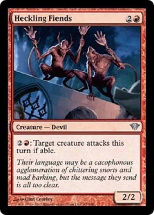 MTG 2x Heckling Fiends Dark Ascension devil Creature MTG Magic the Gathering card