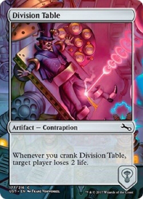 MTG MTG 4X Division Table Unstable cards Magic the Gathering