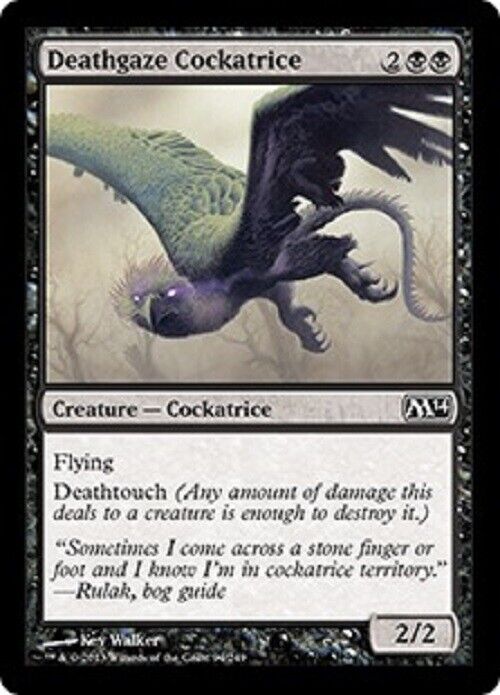 MTG MTG 4x  Deathgaze Cockatrice M14 Magic 2014 Cards Magic The Gathering