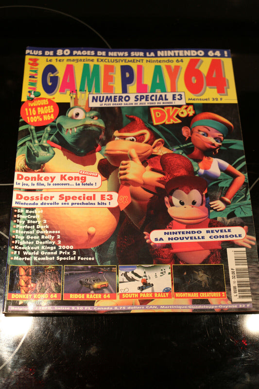 Magazine Game Play 64 Numéro 16 Spécial E3 Donkey Kong Revue Magazine French