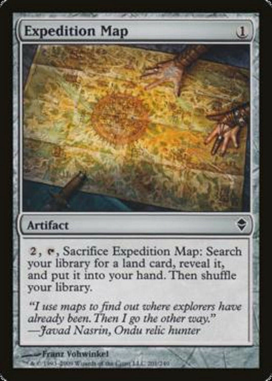 MTG MTG 1x  Expedition Map Zendikar card Magic the gathering