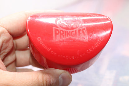 Pringle Potato Chip Holders Container Travel Lunch Box To Go Red