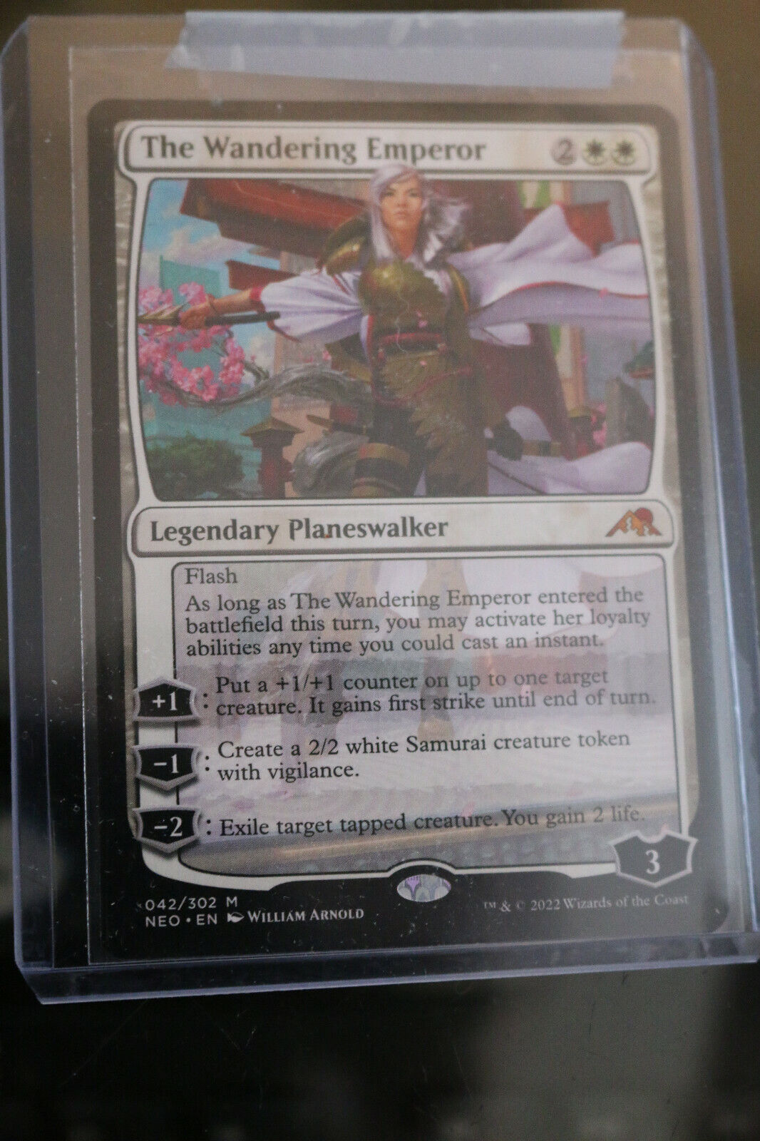 MTG MTG 1x The Wandering Emperor  Kamigawa: Neon Dynasty Card Magic The Gathering NM