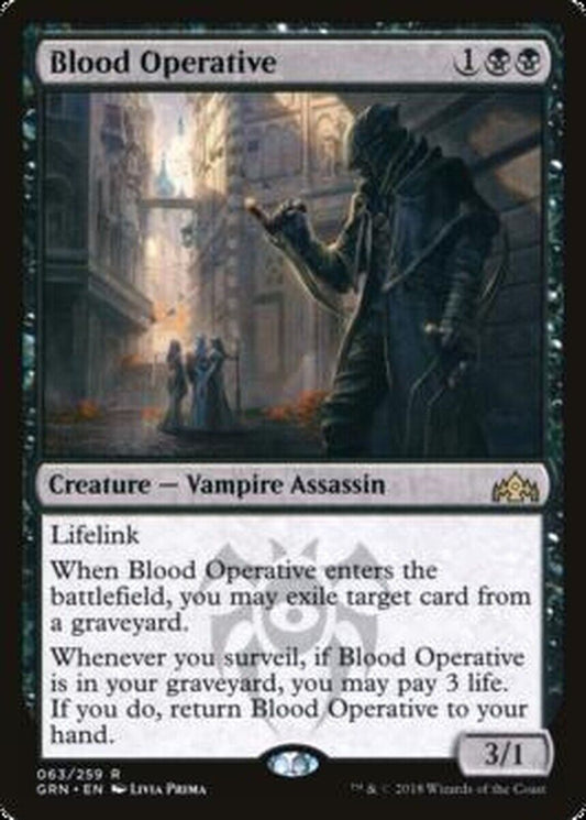 MTG MTG 1x Blood Operative Guilds of Ravnica Magic the gatherine card