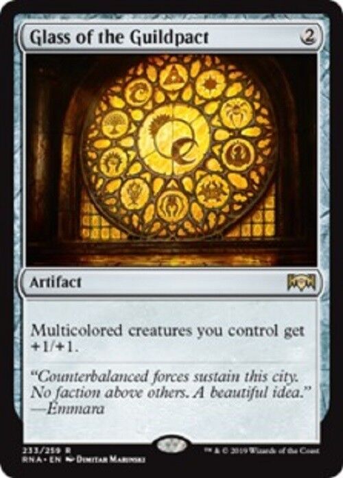 MTG 1x Glass of the Guildpact  Ravnica Allegiance Unplayed NM Card