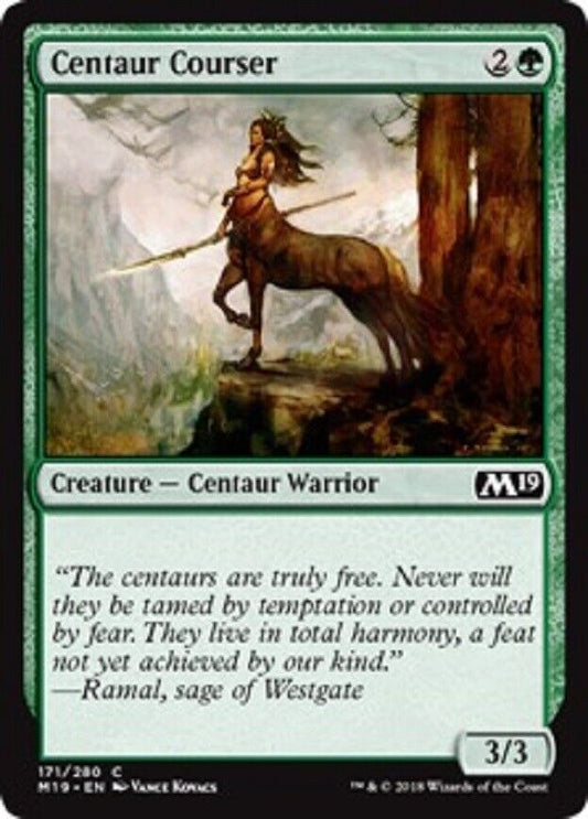 MTG MTG 4x Centaur Courser Core Set 2019 cards Magic The Gathering