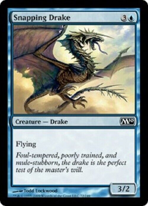 MTG MTG 4x   Snapping Drake M10 Magic 2010  Card Magic The Gathering Pauper