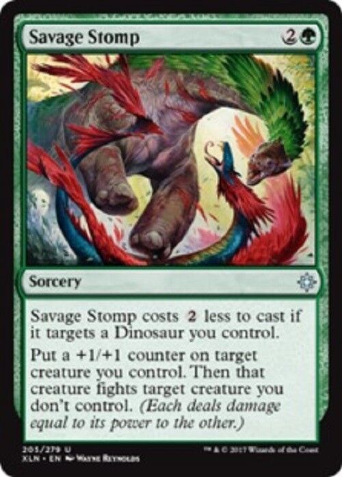 MTG Savage Stomp Ixalan Card Magic the Gathering  NM Rare MTG