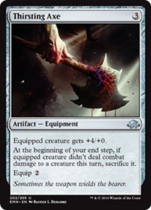 MTG Thirsting Axe Eldritch Moon Commander Card NM MTG Pauper