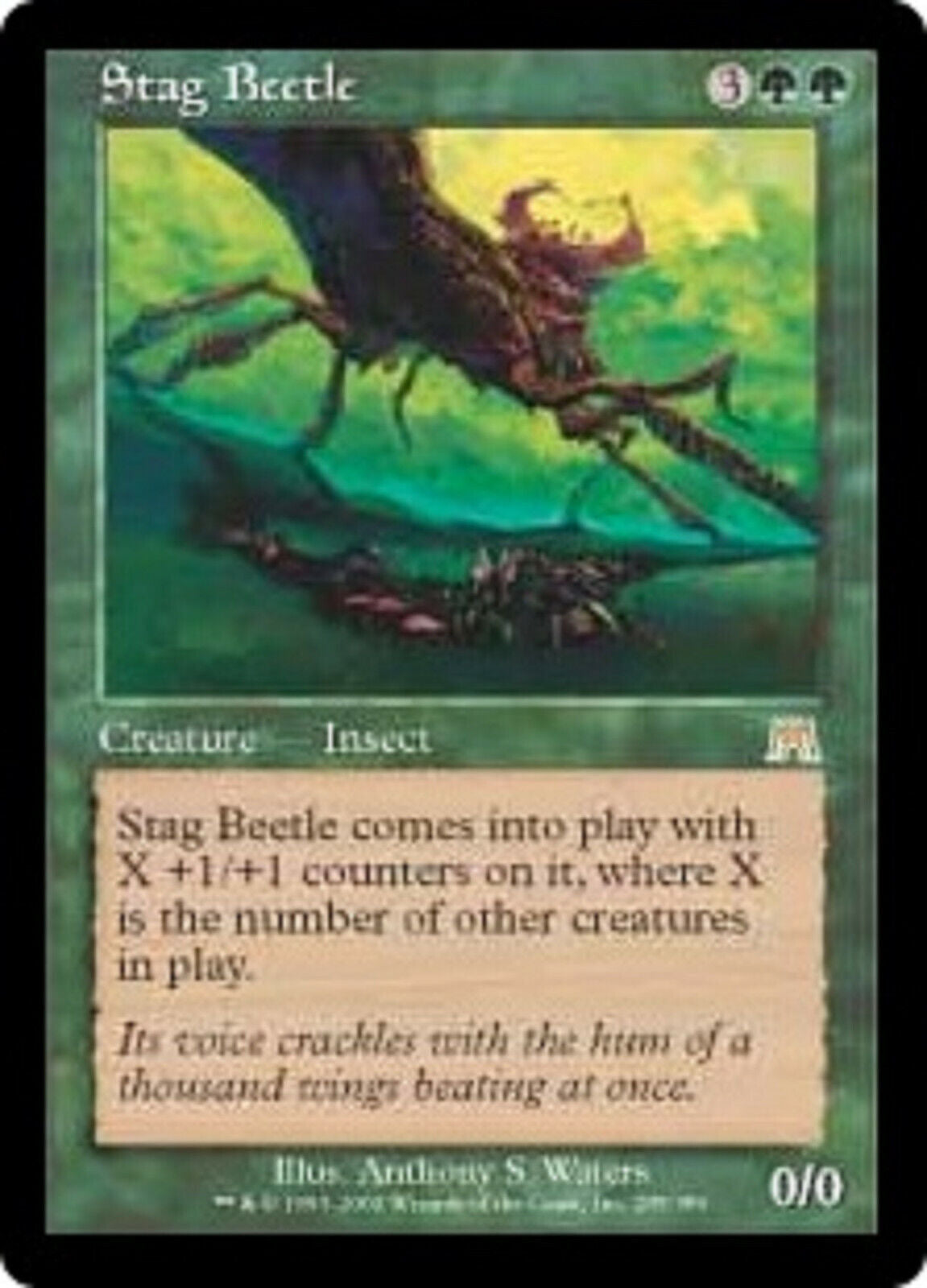 MTG 1x  Stag Beetle Onslaught  card MTG Magic the Gathering